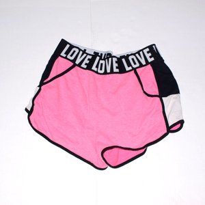 No Boundaries Pink & Black Running Shorts Women X L (15-17)